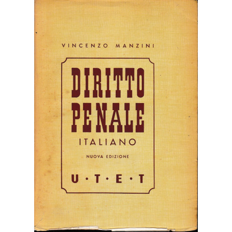 Trattato di Diritto Penale Italiano  vol. 6°.