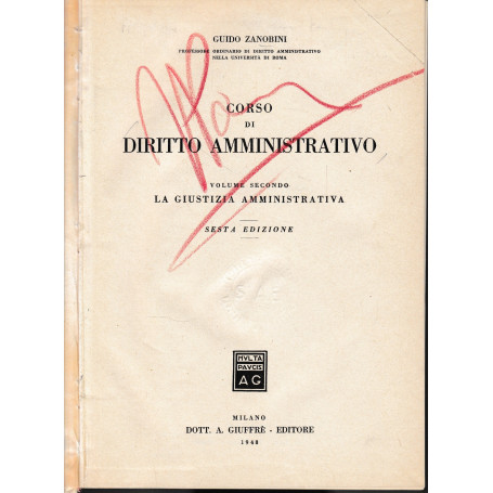 Corso di Diritto Amministrativo  vol. 2°