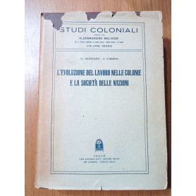 L'evoluzione del lavoro nelle colonie e la società delle Nazioni