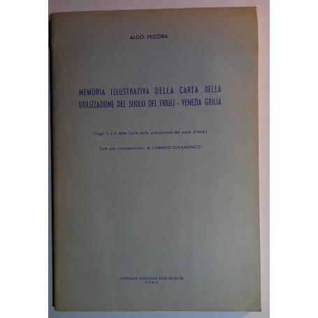 Memoria ill.va della carta della utilizz.ne de suolo del Friuli-Venezia Giulia