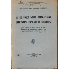 Testo unico delle disposizioni sull'edilizia popolare ed economica.