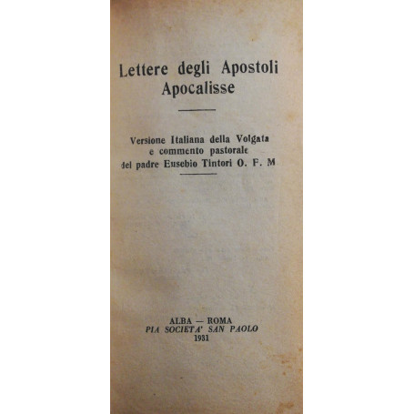 Lettere degli Apostoli Apocalisse