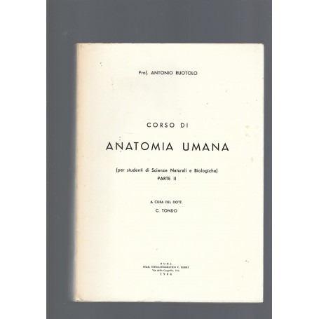 CORSO DI ANATOMIA UMANA  parte II