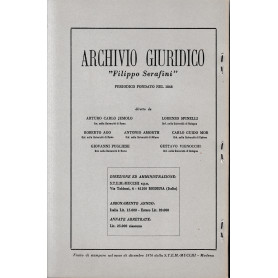 Aspetti del patto di gestione della lite nelle assicurazioni R. C. del ramo trasporti. Estratto da Archivio Giuridico  vol  CXCILibrisaggi