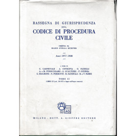 Rassegna di giurisprudenza sul codice di procedura civile. : Anni 1977 - 1980 Tomo II  Libro II (art. 163 - 473 e legge sull'equ