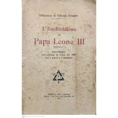 L'Enchiridione di Papa Leone III