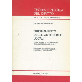 Ordinamento delle autonomie locali : legge 8.6.1990  n. 142. Coordinata con la legge 25.3.1993  n. 81. Elezione diretta del Sind