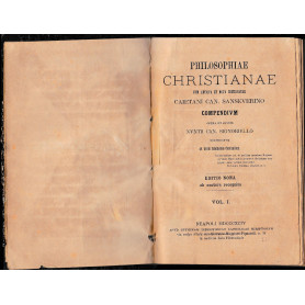 Philosophiae Christianae cum antiqua et nova comparata. Opera et studio Nuntii Can. Signoriello lucubratum ad usum scholarum cle