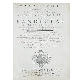 Commentariorum ad Pandectas libri quinquaginta  in quibuso praeter Romani Juris principia ac controversias illustriores  Ius eti