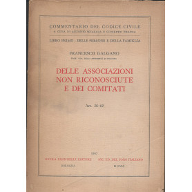 Commentario del Codice Civile a cura di Antonio Scialoja e Giuseppe Branca - Libro primo - delle persone e della famiglia France