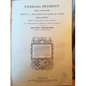 Poliorama Pittoresco. Opera periodica diretta a diffondere in tutte le classi della società utili conoscenze di ogni genere (..)Librisaggi