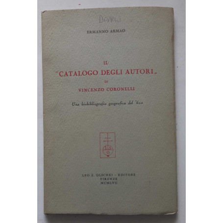 Il catalogo degli autori di Vincenzo Coronelli