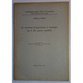 Le variazioni di popolazione in Sardegna tra le due guerre mondiali