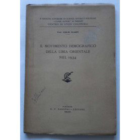 Il movimento demografico della Libia Orientale nel 1934