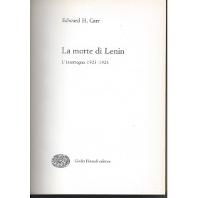 La morte di Lenin. L'interregno 1923-1924