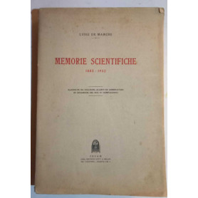 Memorie scientifiche 1883-1932