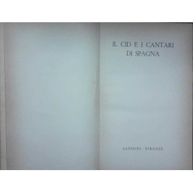 Il cd e i cantari di Spagna