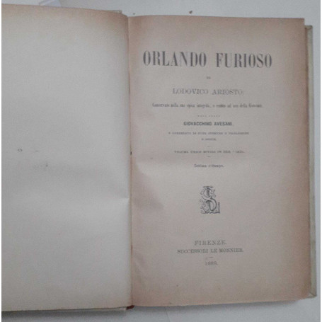 Orlando Furioso. Volume 1