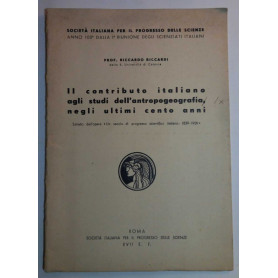 Il contributo italiano agli studi dell'antropogeografia negli ultimi cento anni