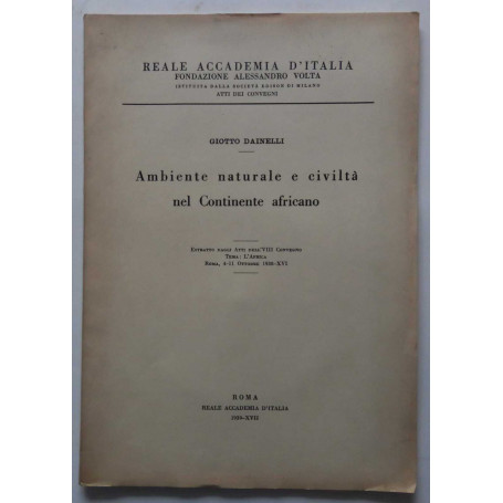 Ambiente naturale e civiltà nel Continente africano