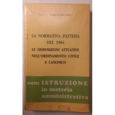 La Normativa Pattizia del 1984