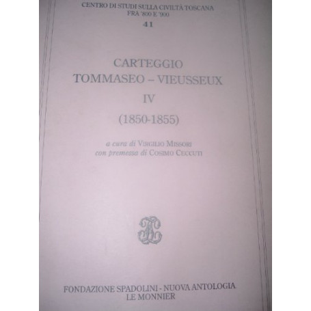 Carteggio Tommaseo Viesseux IV