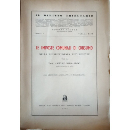 Le imposte comunali di consumo nella giurisprudenza più recente