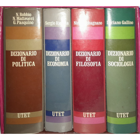 DIzionario di politica  economia  filosofia e sociologia (4 volumi)