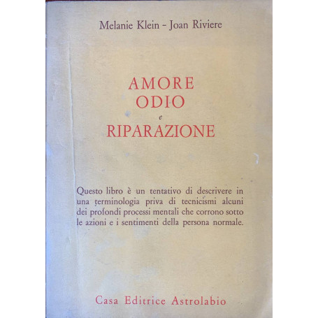 Amore odio e riparazione