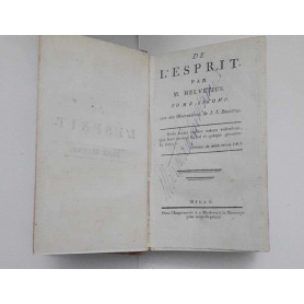De L'Esprit. Tome premierLibrisaggi