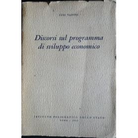 Discorsi sul programma di sviluppo economico