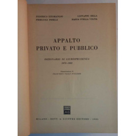 Appalto Privato e pubblico