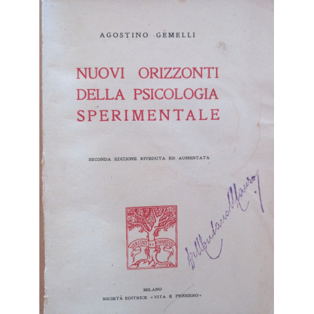 Nuovi orizzonti della psicologia sperimentale