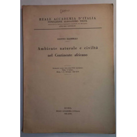 Ambiente naturale e civiltà nel continente africano (Estratto)