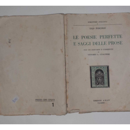 Le poesie perfette e saggi delle prose