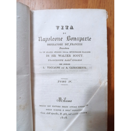 Vita di Napoleone Bonaparte Tomo IV