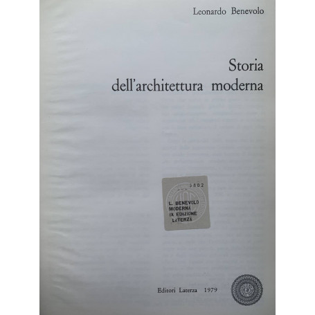 Storia dell'architettura moderna