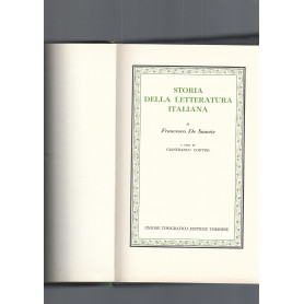 STORIA DELLA LETTERATURA ITALIANA   I