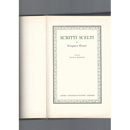 SCRITTI SCELTI