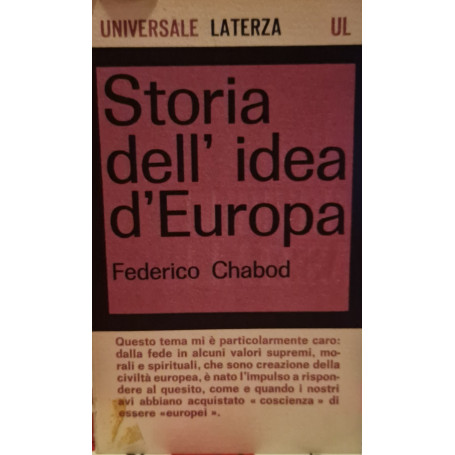 Storia dell'idea d'Europa