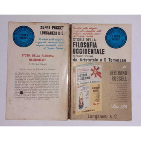 Storia della filosofia occidentale da Aristotele a S. Tommaso. Volume secondo.