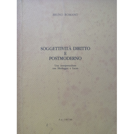 Soggettività diritto e postmoderno