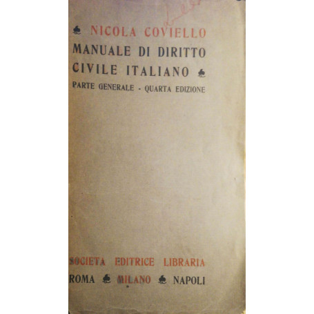 Manuale di diritto civile italiano