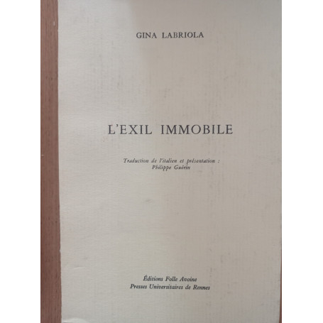 L'exil immobile