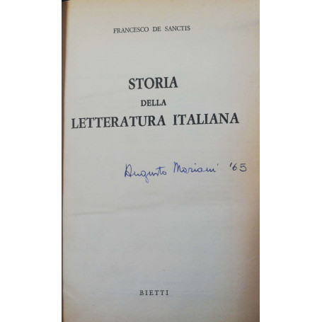 Storia della letteratura italiana