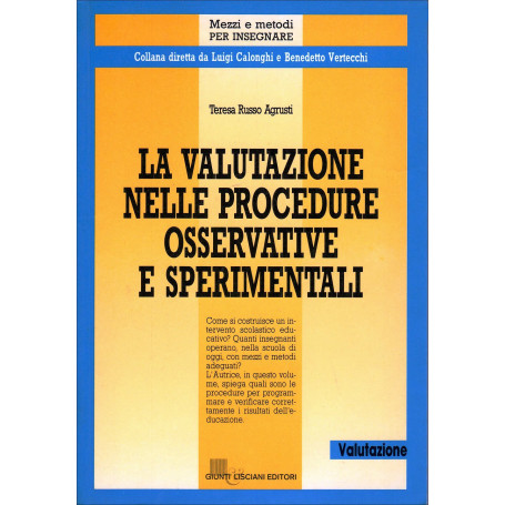 La valutazione nelle procedure osservative e sperimentali