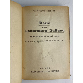 Storia della letteratura italiana. Dalle origini ai nostri tempiLibrisaggi
