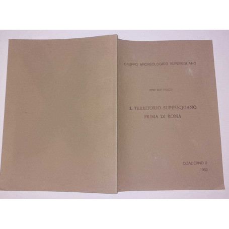 Il territorio superequano prima di Roma. Quaderno 2