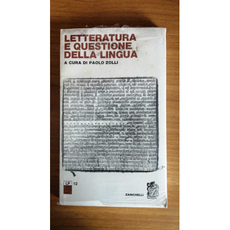 Letteratura e questione della lingua