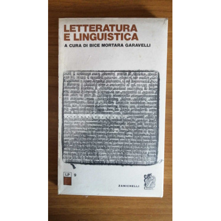 Letteratura e linguistica